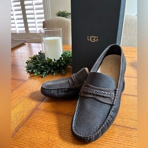 UGG enerG Comfort System men’s Henrick leather braid slip ons - size 11